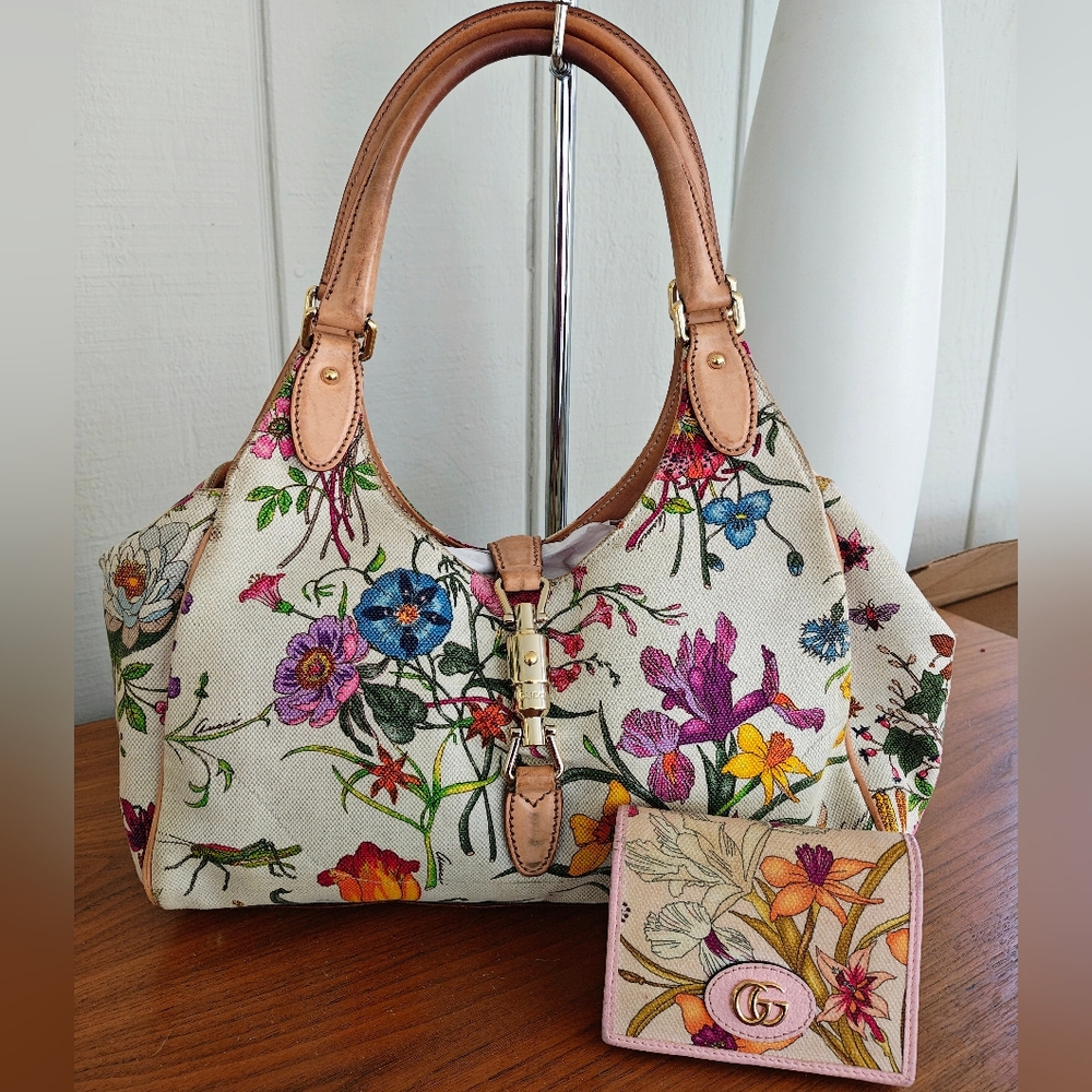 Gucci Flora Bag and Wallet Duo